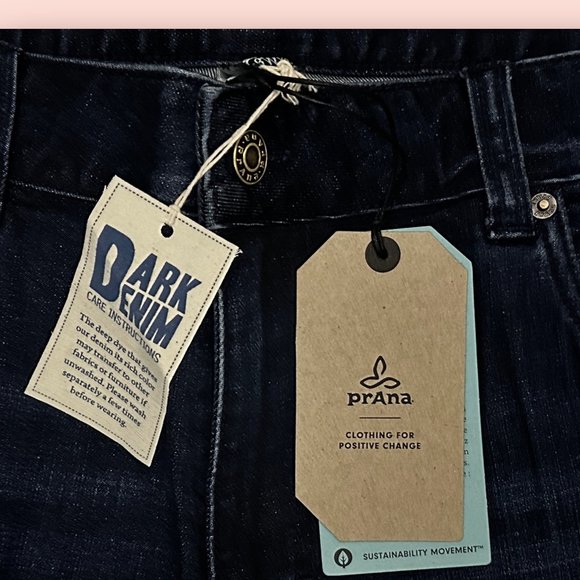 prAna Men's Hillgard Jeans - Dark Blue Wash - Size: 38 x 30 - Picture 4 of 7